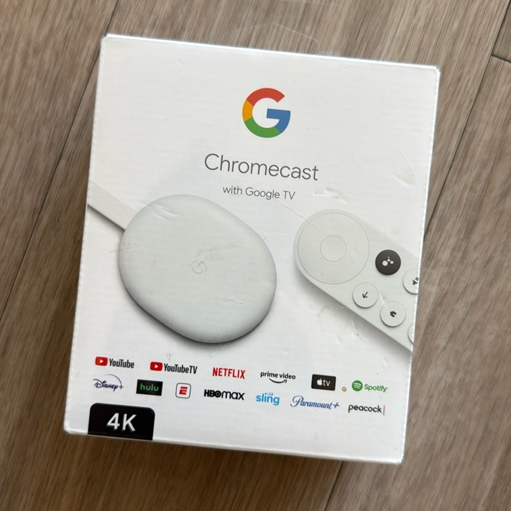 Sealed Google Chromecast with Google TV 4K